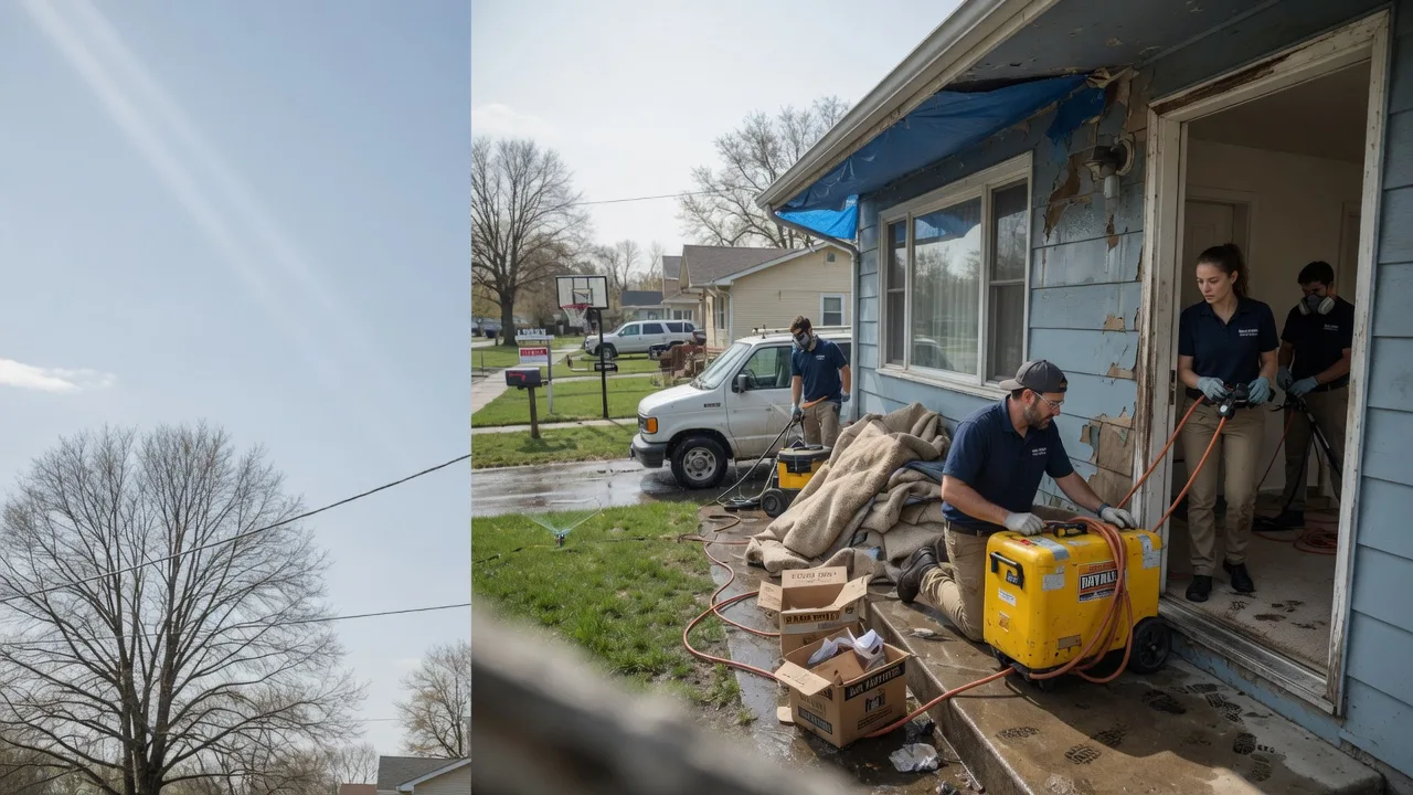 Basement Flood Cleanup in Hartsburg, IL near me